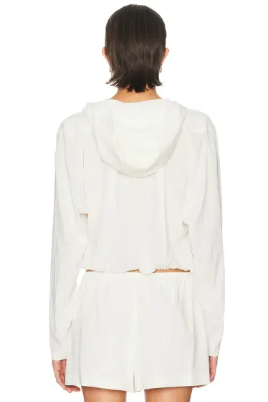 Alexander Wang Pleated Neckline Hoodie Sweatshirt | Thumbnail 3 Alexander Wang Pleated Neckline Hoodie Sweatshirt | Thumbnail 3