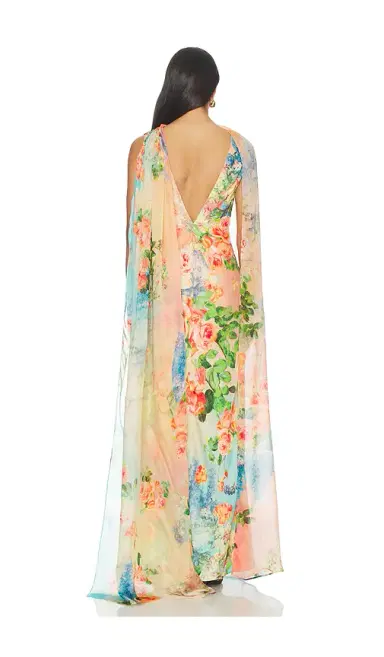 Hemant & Nandita Maxi Dress With Sash | Thumbnail 4
