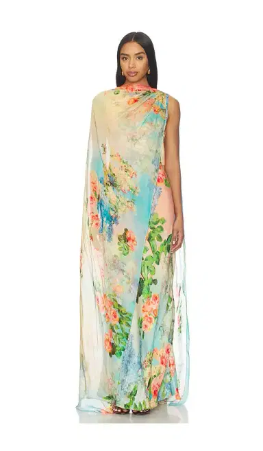Hemant & Nandita Maxi Dress With Sash | Thumbnail 5