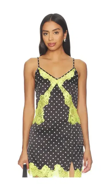 Fleur du Mal Juliet Lace Dotted Cami | Thumbnail 1