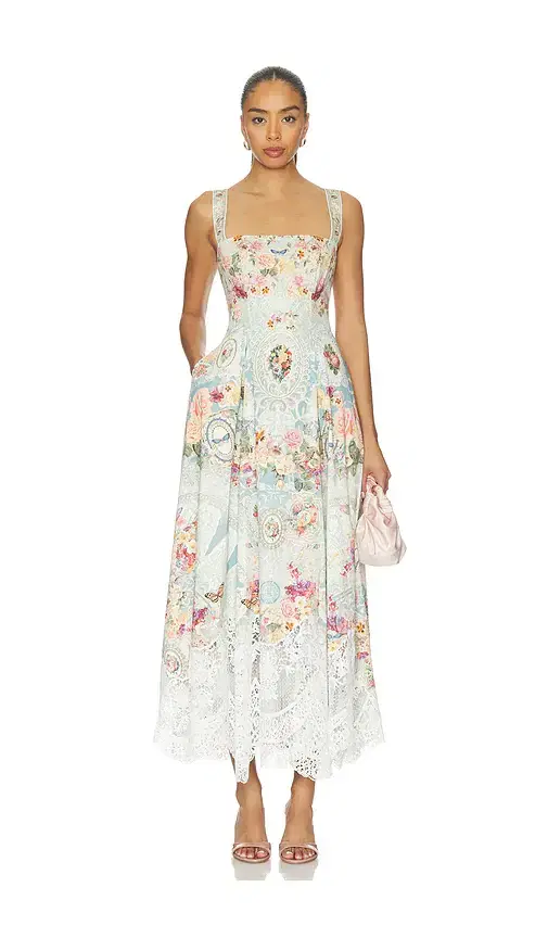 Long Fit And Flare Dress
