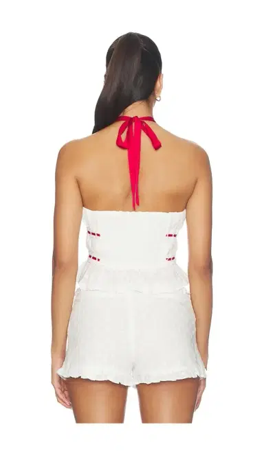 MAJORELLE Alessia Embroidered Halter Top | Thumbnail 3