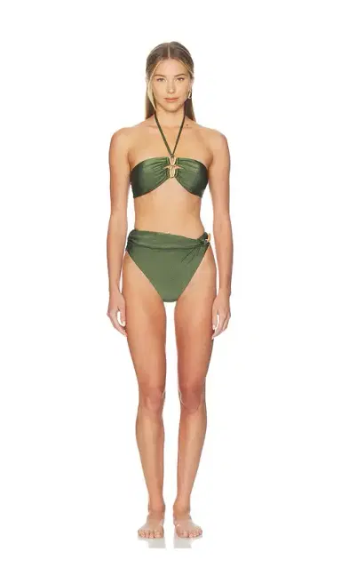 PatBo Aurora Lycra High Waist Bikini Bottom | Thumbnail 4 PatBo Aurora Lycra High Waist Bikini Bottom | Thumbnail 4