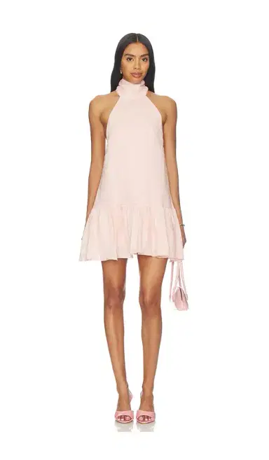 Aexae x REVOLVE Linen Halter Drop Waist Mini Dress | Thumbnail 2 Aexae x REVOLVE Linen Halter Drop Waist Mini Dress | Thumbnail 2