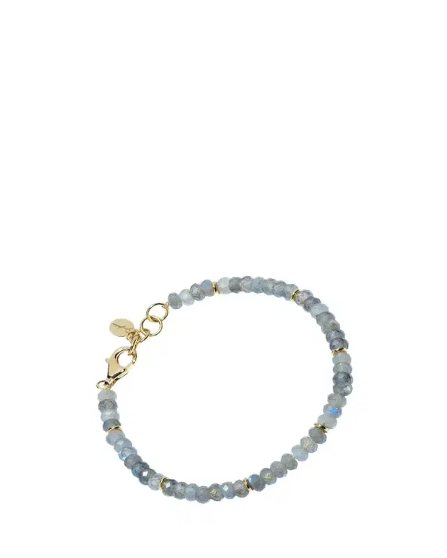 Jan Leslie Men's Labradorite Beaded Bracelet