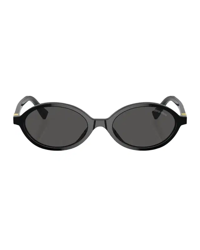 Miu Miu Acetate Oval Sunglasses