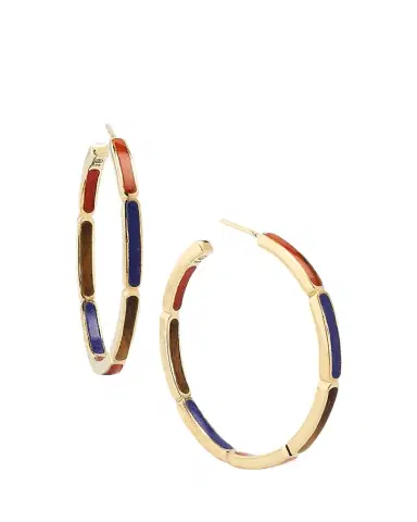 Jan Leslie Inside Out Gemstone Hoop Earrings | Thumbnail 1 Jan Leslie Inside Out Gemstone Hoop Earrings | Thumbnail 1