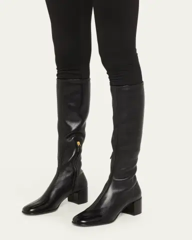Prada Nappa Stretch Leather Knee-High Boots | Thumbnail 2