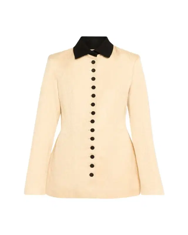 Rosie Assoulin Row Row Row Your Buttons Jacquard Jacket