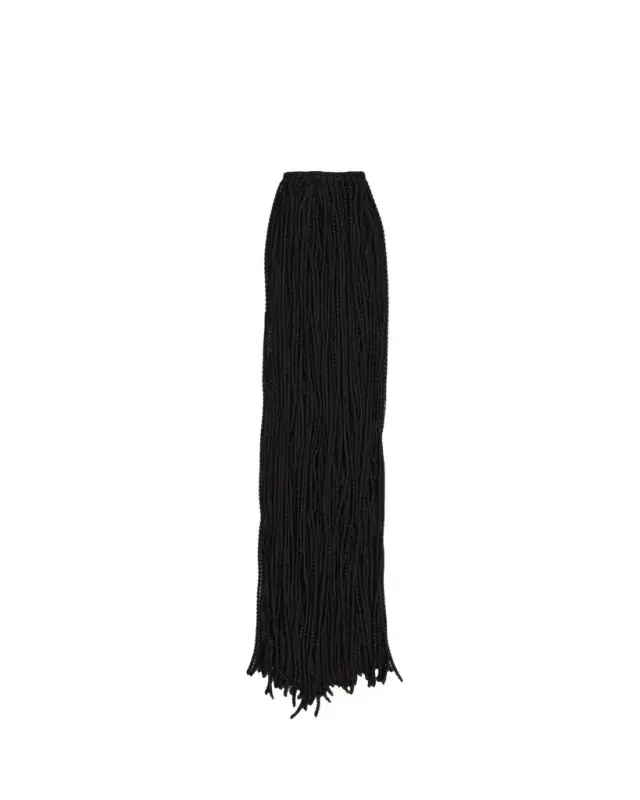 ALAÏA Knit Beaded Scarf