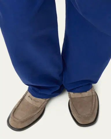 Loewe Men's Suede Penny Loafers | Thumbnail 2