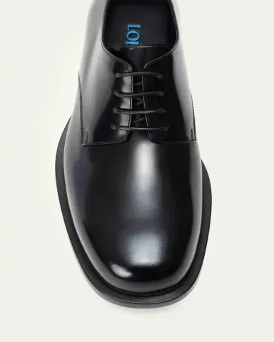 Loewe Men's Bobine Leather Derby Shoes | Thumbnail 3