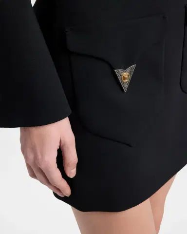 Versace Wool Mini Skirt | Thumbnail 4