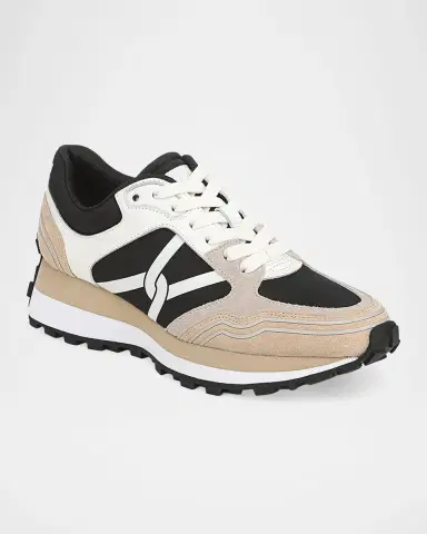 Veronica Beard Valentina Sport Mixed Leather Retro Sneakers | Thumbnail 2 Veronica Beard Valentina Sport Mixed Leather Retro Sneakers | Thumbnail 2