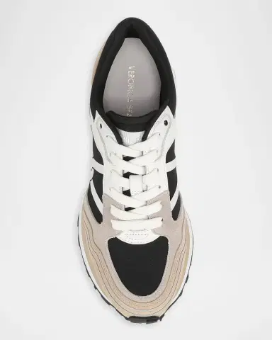 Veronica Beard Valentina Sport Mixed Leather Retro Sneakers | Thumbnail 4 Veronica Beard Valentina Sport Mixed Leather Retro Sneakers | Thumbnail 4