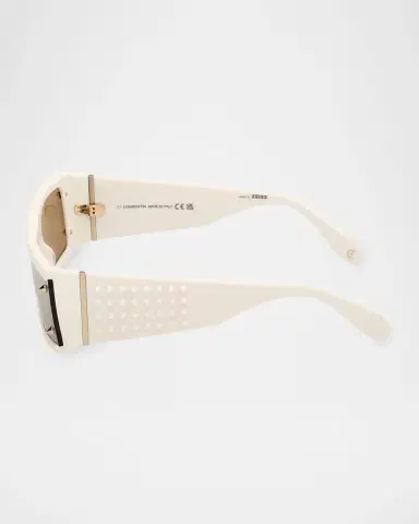 Christian Louboutin Men's Spikes Acetate Rectangle Sunglasses | Thumbnail 2 Christian Louboutin Men's Spikes Acetate Rectangle Sunglasses | Thumbnail 2
