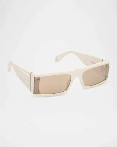 Christian Louboutin Men's Spikes Acetate Rectangle Sunglasses | Thumbnail 7 Christian Louboutin Men's Spikes Acetate Rectangle Sunglasses | Thumbnail 7