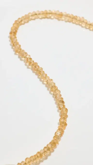 JIA JIA 14k Gold November Citrine Beaded Necklace Citrine One Size | Thumbnail 4