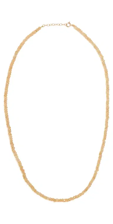 JIA JIA 14k Gold November Citrine Beaded Necklace Citrine One Size | Thumbnail 1