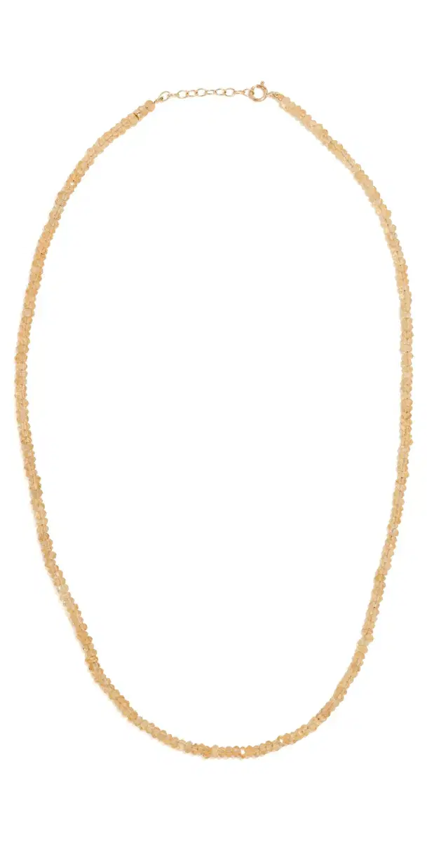 JIA JIA 14k Gold November Citrine Beaded Necklace Citrine One Size