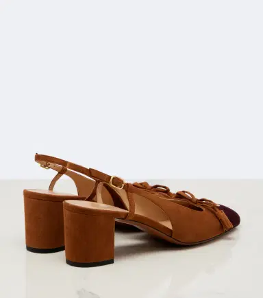Valentino Garavani Valet Du Roi suede slingback pumps | Thumbnail 3 Valentino Garavani Valet Du Roi suede slingback pumps | Thumbnail 3