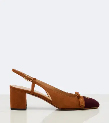Valentino Garavani Valet Du Roi suede slingback pumps | Thumbnail 4 Valentino Garavani Valet Du Roi suede slingback pumps | Thumbnail 4