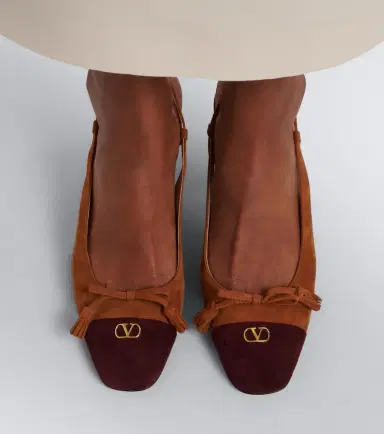 Valentino Garavani Valet Du Roi suede slingback pumps | Thumbnail 5 Valentino Garavani Valet Du Roi suede slingback pumps | Thumbnail 5
