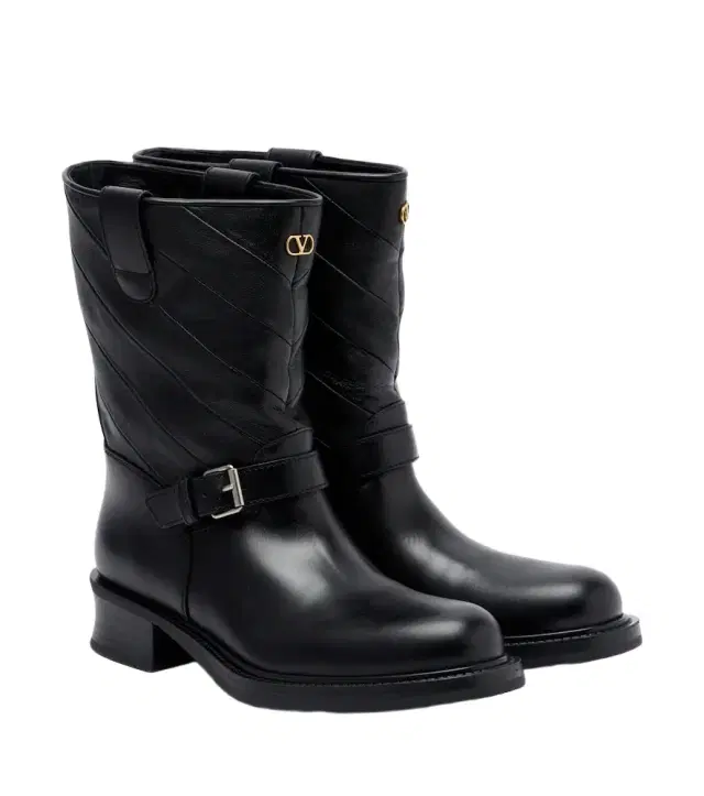 Valentino Garavani VLogo leather biker boots