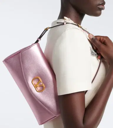 Valentino Garavani DeVain Small metallic leather shoulder bag | Thumbnail 5 Valentino Garavani DeVain Small metallic leather shoulder bag | Thumbnail 5