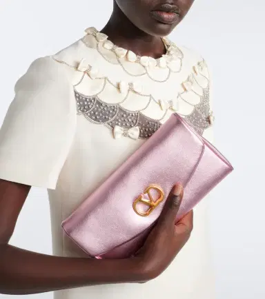Valentino Garavani DeVain Small metallic leather shoulder bag | Thumbnail 7 Valentino Garavani DeVain Small metallic leather shoulder bag | Thumbnail 7