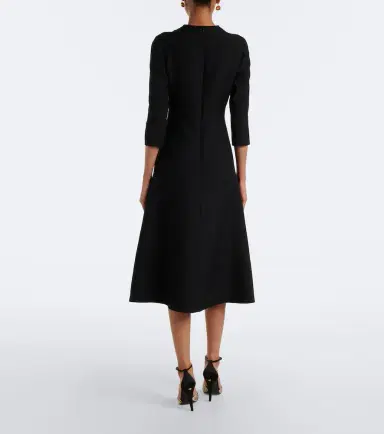 Valentino Crepe Couture embellished midi dress | Thumbnail 3 Valentino Crepe Couture embellished midi dress | Thumbnail 3
