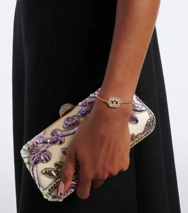 Valentino VLogo Swarovski-embellished bracelet | Thumbnail 5 Valentino VLogo Swarovski-embellished bracelet | Thumbnail 5