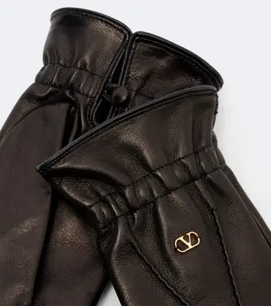 Valentino Garavani VLogo leather gloves | Thumbnail 2 Valentino Garavani VLogo leather gloves | Thumbnail 2