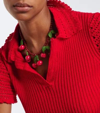 Jennifer Behr Maraschino beaded necklace | Thumbnail 4