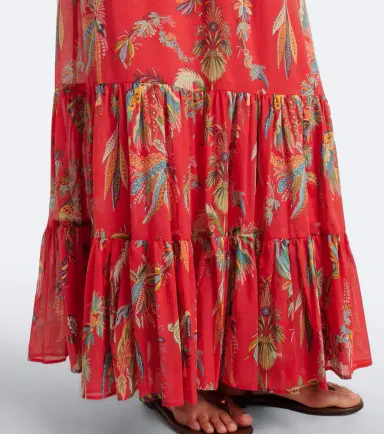 Etro Printed cotton maxi skirt | Thumbnail 4