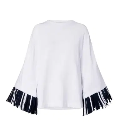 Jacquemus Cabana fringed cotton jersey T-shirt | Thumbnail 1 Jacquemus Cabana fringed cotton jersey T-shirt | Thumbnail 1