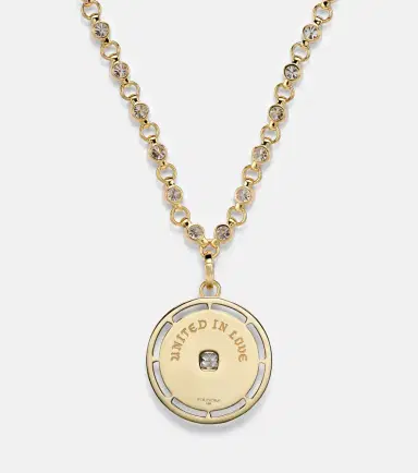 Foundrae Lovestruck Commitment 18kt gold pendant necklace with diamonds | Thumbnail 4