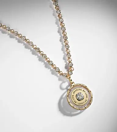 Foundrae Lovestruck Commitment 18kt gold pendant necklace with diamonds | Thumbnail 7