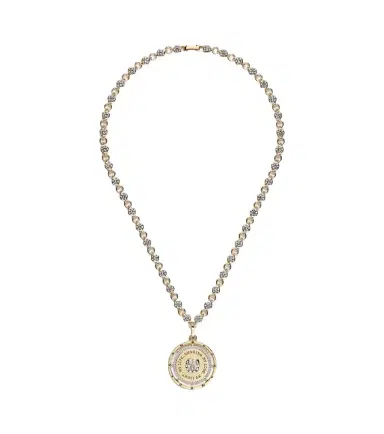 Foundrae Lovestruck Commitment 18kt gold pendant necklace with diamonds | Thumbnail 1