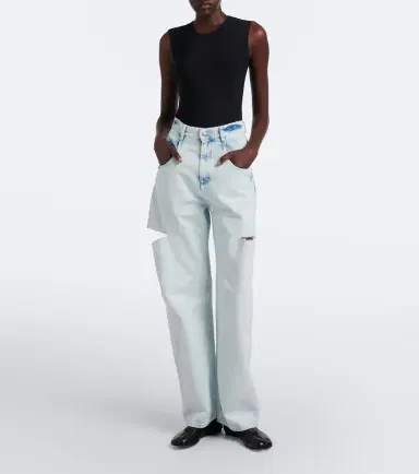 Maison Margiela Cutout barrel-leg jeans | Thumbnail 6 Maison Margiela Cutout barrel-leg jeans | Thumbnail 6