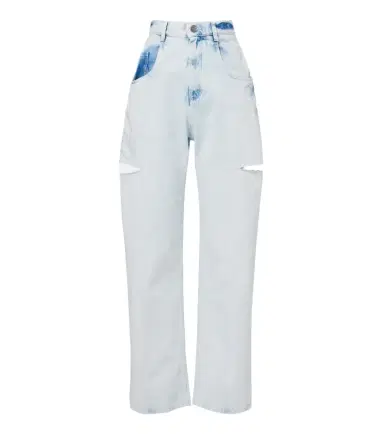 Maison Margiela Cutout barrel-leg jeans | Thumbnail 1 Maison Margiela Cutout barrel-leg jeans | Thumbnail 1
