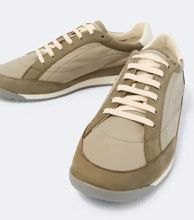 Brunello Cucinelli Leather-trimmed sneakers | Thumbnail 2