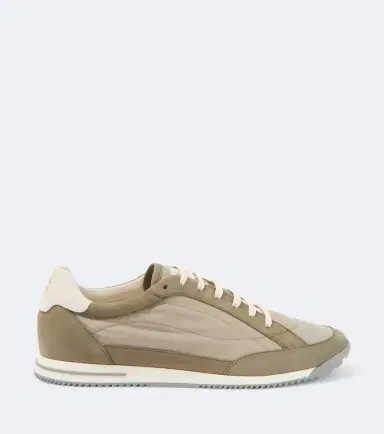 Brunello Cucinelli Leather-trimmed sneakers | Thumbnail 3