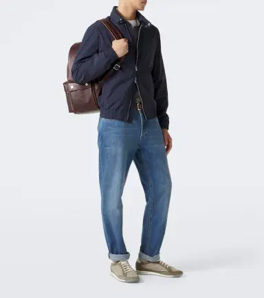 Brunello Cucinelli Leather-trimmed sneakers | Thumbnail 7