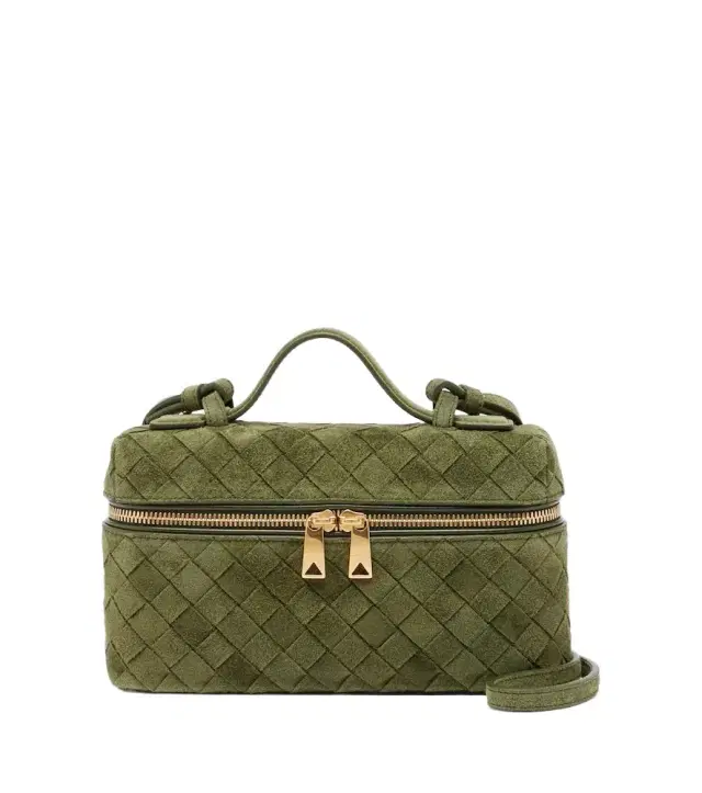 Bottega Veneta Bang Bang Intrecciato suede vanity bag