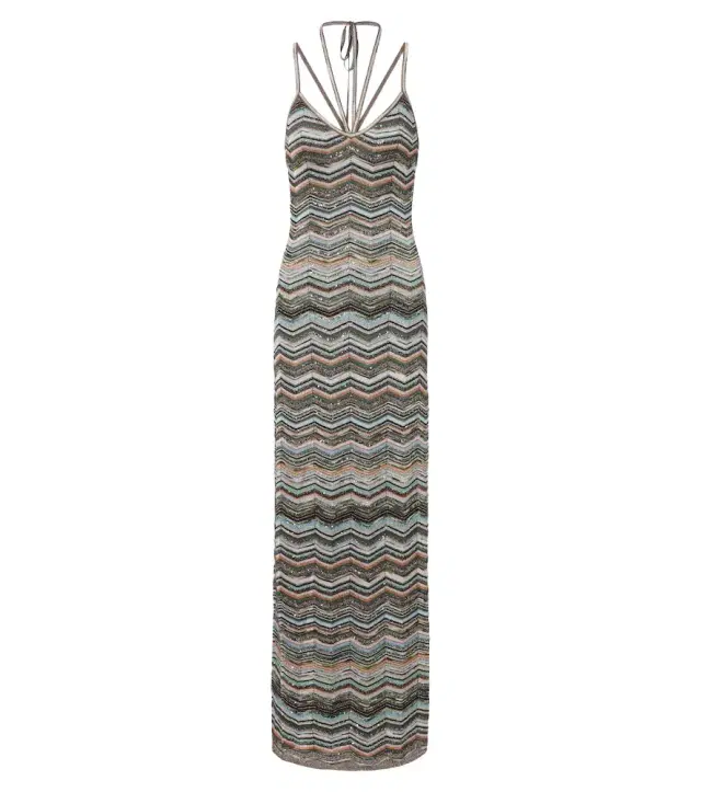 Missoni ZigZag lamé maxi dress