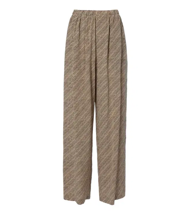 Balenciaga Logo silk pajama pants