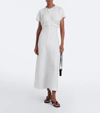 TOTEME Draped midi dress | Thumbnail 3 TOTEME Draped midi dress | Thumbnail 3