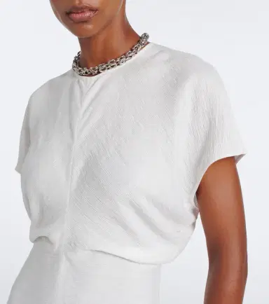TOTEME Draped midi dress | Thumbnail 4 TOTEME Draped midi dress | Thumbnail 4