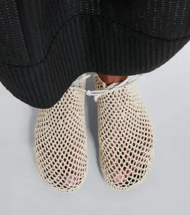 CHRISTEN Mandala crochet leather-trimmed flats | Thumbnail 5 CHRISTEN Mandala crochet leather-trimmed flats | Thumbnail 5